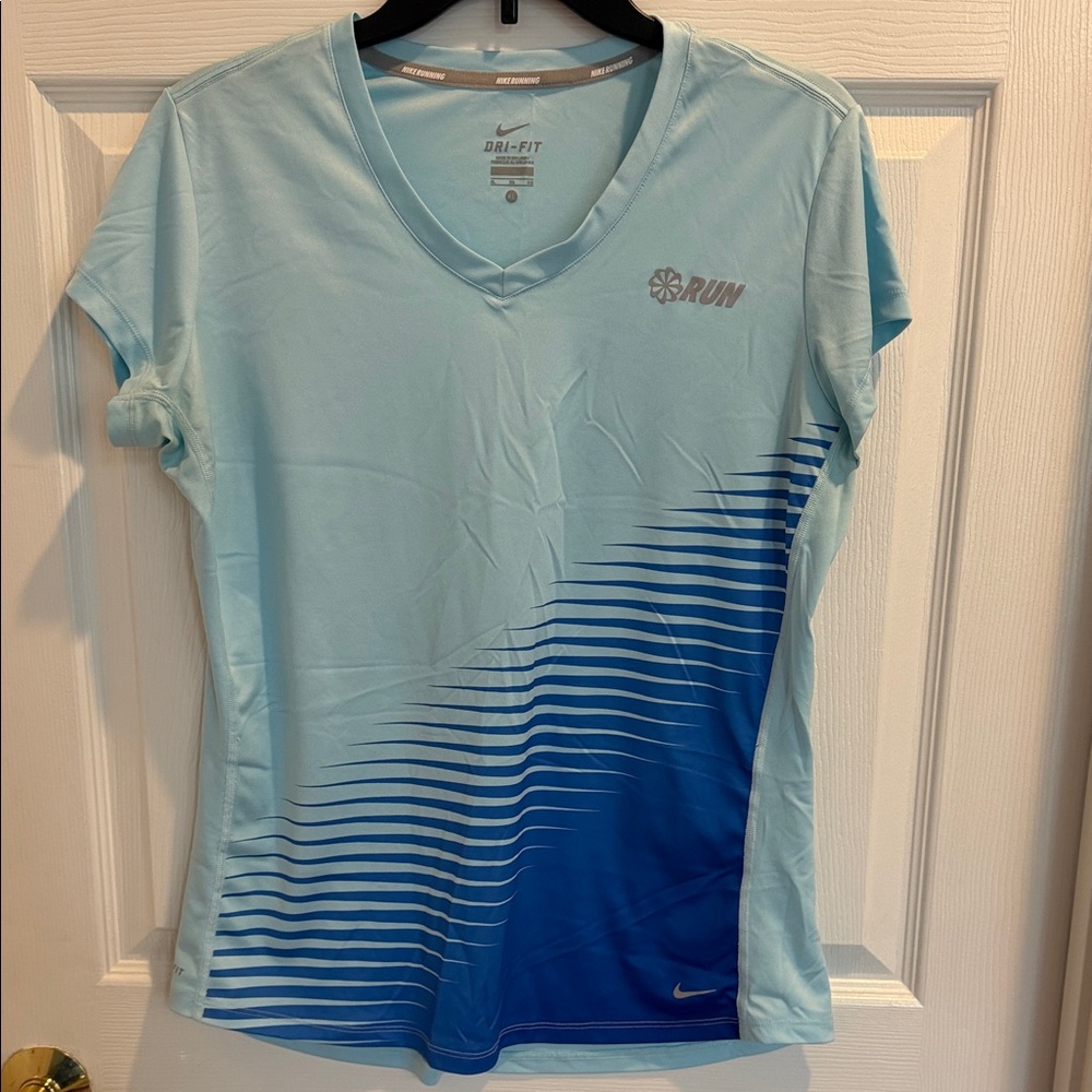Nike Women's Sky Blue Dri-FIT Running Tee